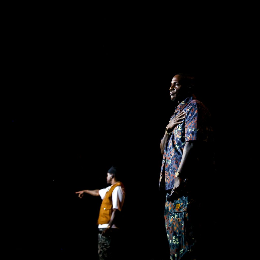 Clipse silhouetted on stage at Denver’s Mission Ballroom on August 21, 2025