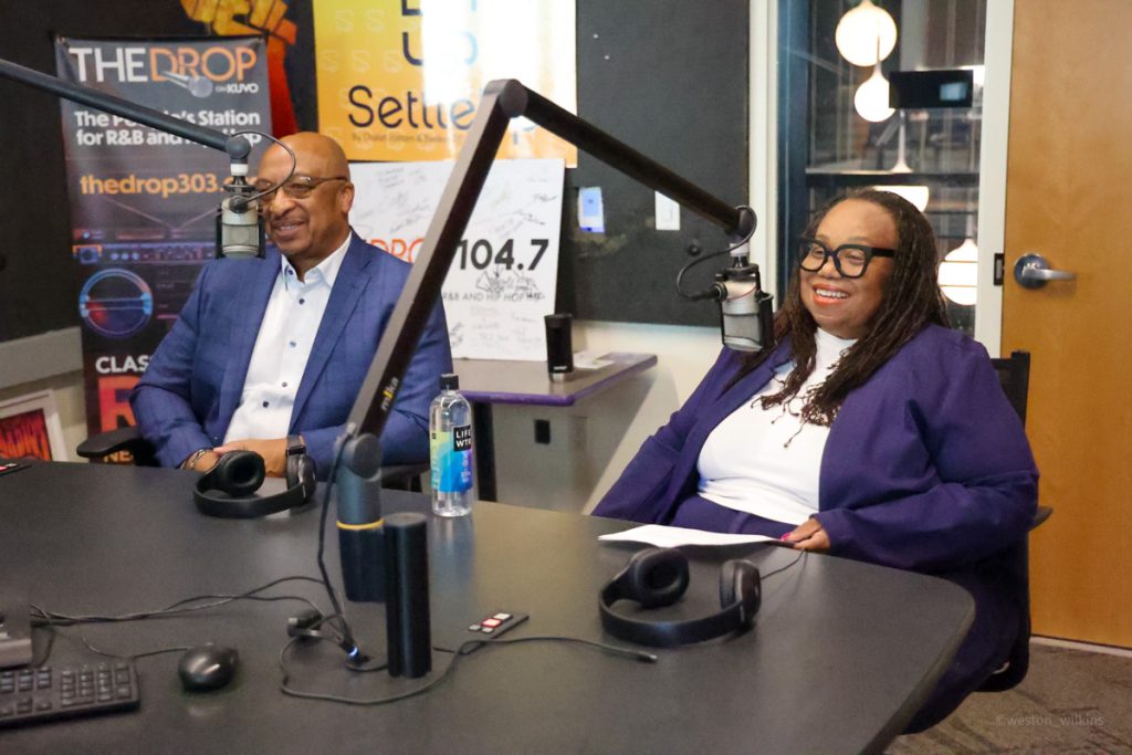 Board Chair Malcolm Evans and Dr. Angelic Cole